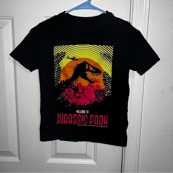 Old Navy Other - Kids Old Navy Black Jurassic Park T Shirt Size 8 EUC